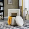 360¬∞ Swivel Accent Chair with Storage Function, Velvet Curved Chair with Gold Metal Base for Living Room, Nursery, Bedroom [Video] - as Pic