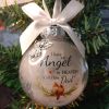 In Heaven Relatives Name Ornament, Keepsake Feather Plastic Ball Christmas Tree Charm Hanging - Sister