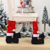 4 Pcs Christmas Table Leg Covers Socks Xmas Chair Leg Covers - Red