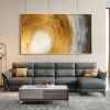 Hand Painted Oil Painting Abstract Gold Texture Oil Painting on Canvas Original Minimalist Art Golden Decor Custom Painting Living Room Home Decor - 6