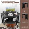 Household Corner Office Writing Desk With Pull-out Drawer and Shelf - Style B