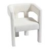 Contemporary Designed Fabric Upholstered Accent Chair Dining Chair for Living Room, Bedroom, Dining Room, Beige - as Pic