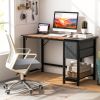 48/55-Inch Home Office Desk with 2 Drawers Hanging Hook - S