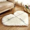 1pc Heart-Shaped Faux Sheepskin Area Rug - Soft and Plush Carpet for Home, Bedroom, Nursery, and Kid's Room - Perfect for Home Decor and Comfort - Pur