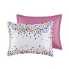 Rainbow Iridescent Metallic Dot Comforter Set - as Pic