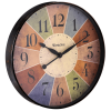 Westclox Round Multi Color Kaleidoscope Analog QA 12" Wall Clock - Westclox