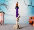 Halloween Led Lights Horror Skull Ghost Holding Candle Lamp Happy Holloween Party Decoration For Home Haunted House Ornaments By  Super Deals - purple