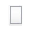 Frameless Rectangular LED Light Bathroom Vanity Mirror - 24*36