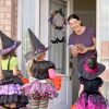 Halloween Witch Wreath Pumpkin Door Decorations Artificial Party Hanging Handmade Wreath Garland - Multi-Color