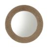 Natural Jute Rope Round Wall Mirror 26" - as Pic