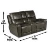 Laurel - 3 Piece Power Reclining Living Room Set - Gray - as Pic