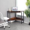 Home Office Workstation Corner Computer Desk  - Brown A