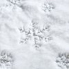 Christmas Tree Skirt, Jacquard Cashmere Snow Flake Xmas Holiday Decoration Ornament - White 2 - 90cm