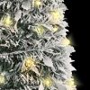 Artificial Christmas Tree Pop-up Flocked Snow 100 LEDs 59.1" - White