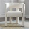 Contemporary Designed Fabric Upholstered Accent Chair Dining Chair for Living Room, Bedroom, Dining Room, Beige - as Pic