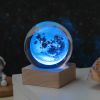 Cosmos Series Crystal Ball Night Lights; Milky Way; Moon; Desktop Bedroom Small Ornaments; Creative Valentine's Day Gifts Birthday Gifts - 8cm Milky W