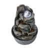 9.8inches Indoor Tabletop Fountain Cascading Fountain with Led Light & Crystal Ball - 9.8inches