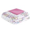 Rainbow Iridescent Metallic Dot Comforter Set - as Pic