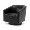 Garland Black Wood Base Swivel Chair - as Pic