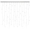 LED Curtain Icicle Lights 393.7" 400 LED Warm White 8 Function - White