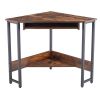 Home Office Workstation Corner Computer Desk  - Brown A