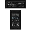 Set Of Two Love Story Black Framed Print Wall Art