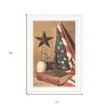 God and Country 1 White Framed Print Wall Art