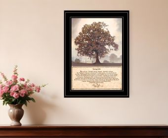 Living Life 7 Black Framed Print Wall Art