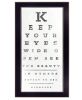 Eye Chart II 4 Black Framed Print Wall Art