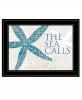 The Sea Calls 3 Black Framed Print Wall Art