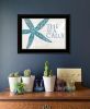 The Sea Calls 3 Black Framed Print Wall Art