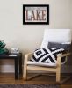 Life is Better at the Lake 2 Black Framed Print Wall Art