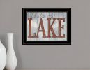 Life is Better at the Lake 2 Black Framed Print Wall Art