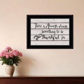 Always Thankful 3 Black Framed Print Wall Art