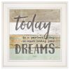 Live Your Dreams Today 1 White Framed Print Wall Art