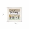 Live Your Dreams Today 1 White Framed Print Wall Art