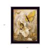 Flowers and Butterflies I 1 Black Framed Print Wall Art