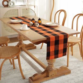 Halloween Tablecloth, Halloween tablecloth rectangular table multi-size (Color: as pic, size: 33x180cm)